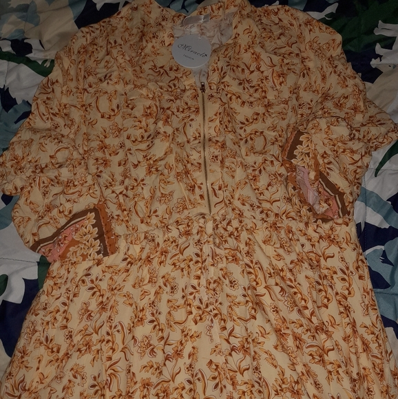 Fiona dress (Orange Sherbet) - Picture 2 of 4